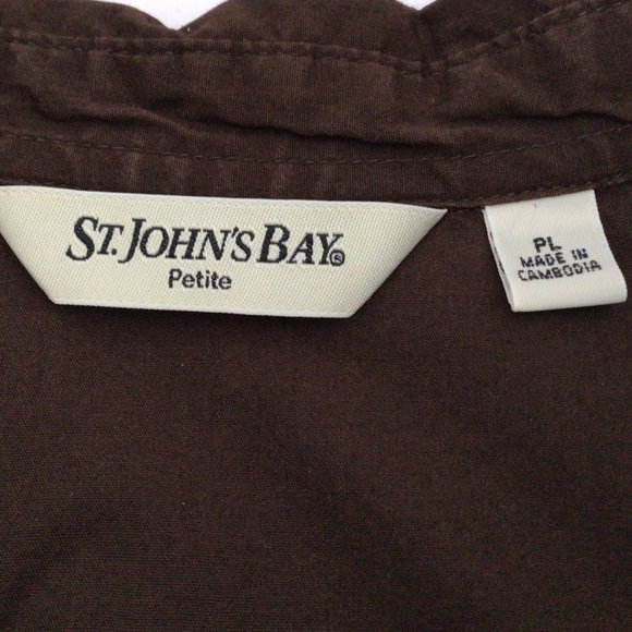 St. John's Bay - Dark brown blouse - Picture 7 of 9